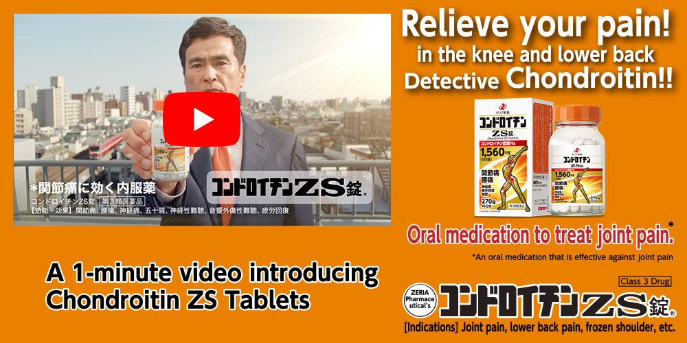 1分でわかるコンドロイチンZS錠紹介動画