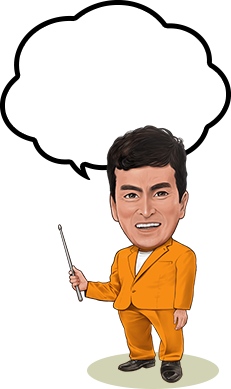 石原良純氏のイラストと吹き出しのイラスト
